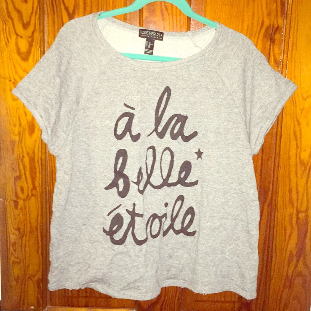 Short sleeve sweatshirt